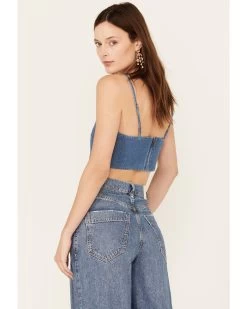 Wrangler Women's Dark Wash Denim Kassidy Bandana Top