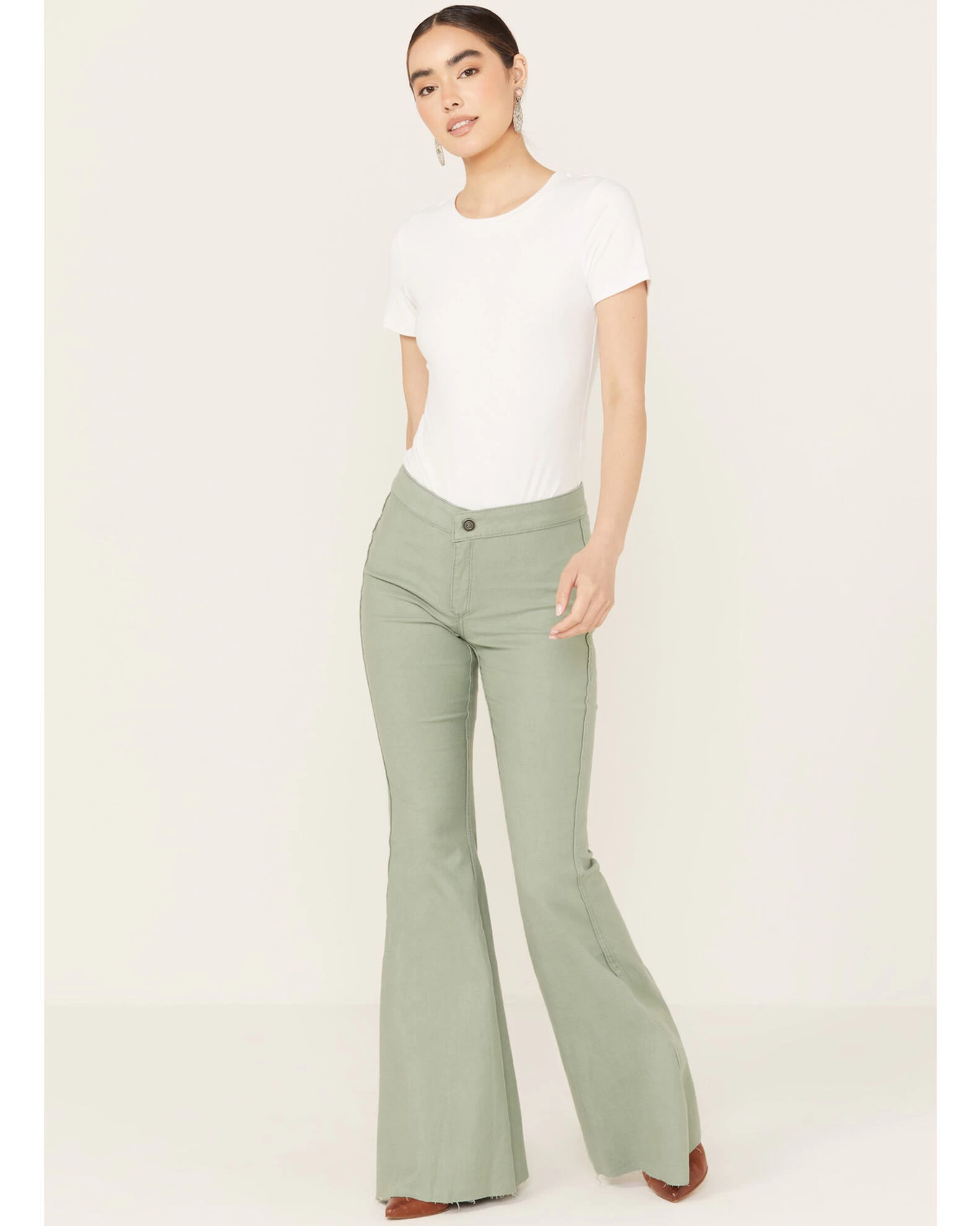 Rock & Roll Denim Women's High Rise Reversible Bargain Bell Bottom Jeans 1 Rock & Roll Denim Women's High Rise Reversible Bargain Bell Bottom Jeans