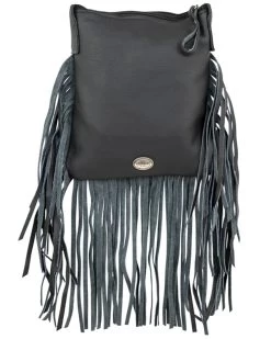 American West Women's Studded Fringe Handbag