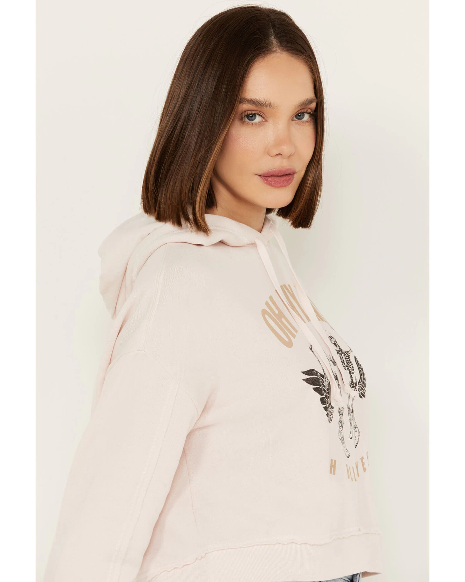 Cleo + Wolf Women's Oh My My Cropped Hoodie 3 Cleo + Wolf Women's Oh My My Cropped Hoodie - Image 3