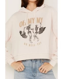 Cleo + Wolf Women's Oh My My Cropped Hoodie