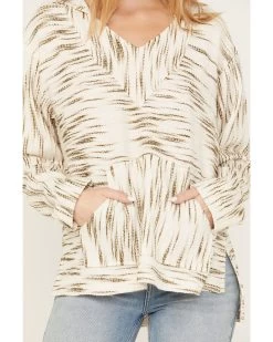 Cleo + Wolf Women's Space-Dye Baja Hoodie -Women - Western Cowboy 2000386288 110 P3