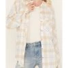 Cleo + Wolf Women's Oversized Plaid Print Button Up