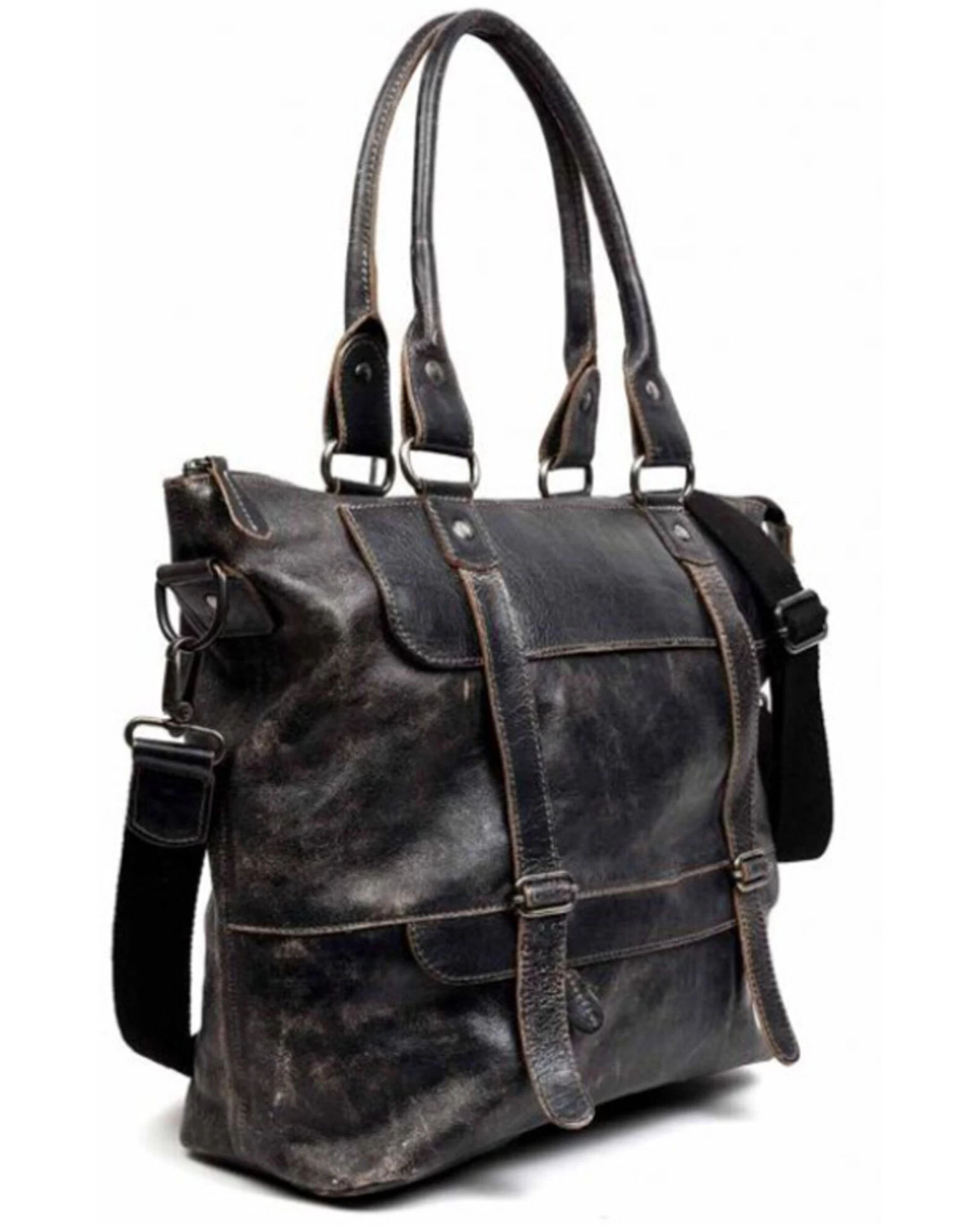 Bed Stu Women's Big Fork Shoulder Crossbody Tote 4 Bed Stu Women's Big Fork Shoulder Crossbody Tote - Image 4