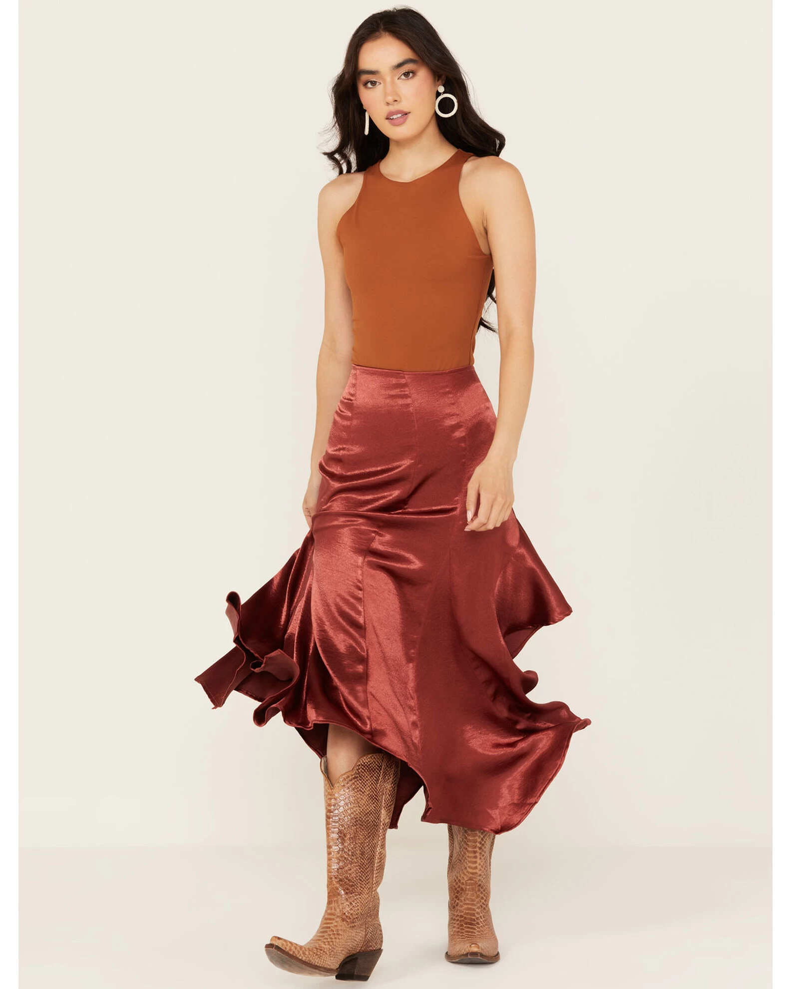 Free People Women's Sunrise Asymmetrical Skirt 2 Free People Women's Sunrise Asymmetrical Skirt - Image 2