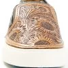 Myra Women's Shober Western Hand-Tooled Sneakers - Moc Toe