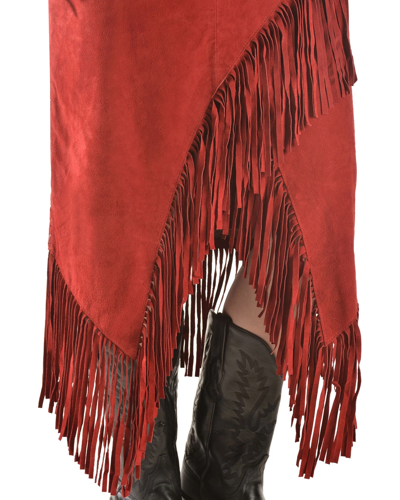 Scully Women's Suede Leather Fringe Skirt 6 Scully Women's Suede Leather Fringe Skirt - Image 6