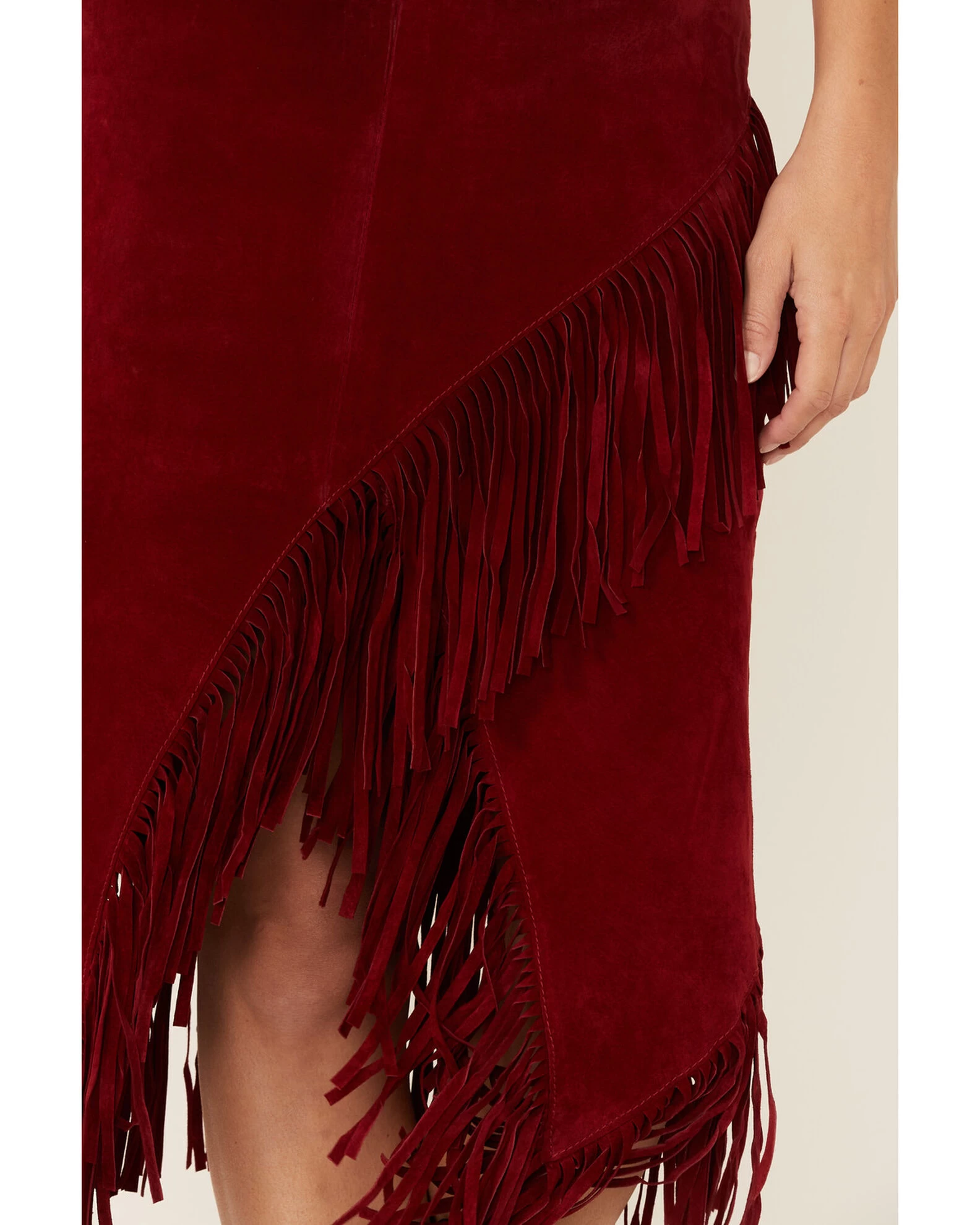 Scully Women's Suede Leather Fringe Skirt 2 Scully Women's Suede Leather Fringe Skirt - Image 2