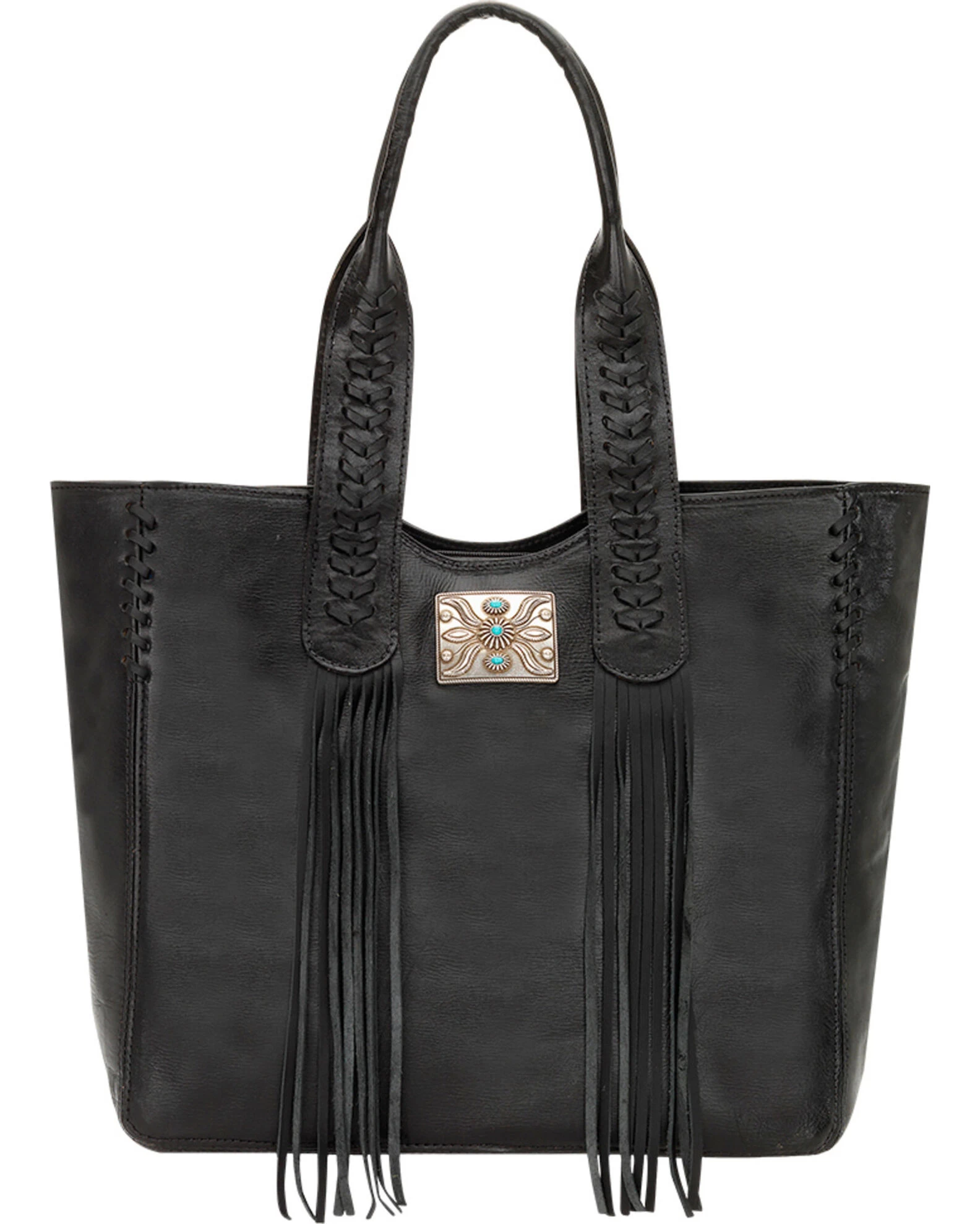 American West Black Mojave Canyon Large Zip Top Tote 2 American West Black Mojave Canyon Large Zip Top Tote - Image 2