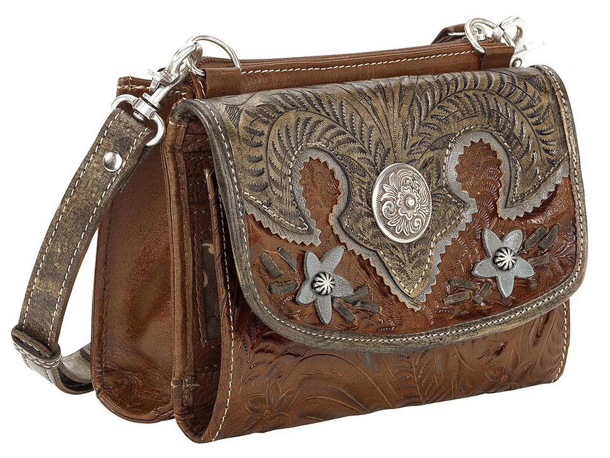 American West Desert Wildflower Crossbody Bag 2 American West Desert Wildflower Crossbody Bag - Image 2