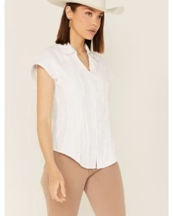 Scully Women's Cap Sleeve Peruvian Cotton Top 7 Scully Women's Cap Sleeve Peruvian Cotton Top -Women - Western Cowboy 658D98 01 P1